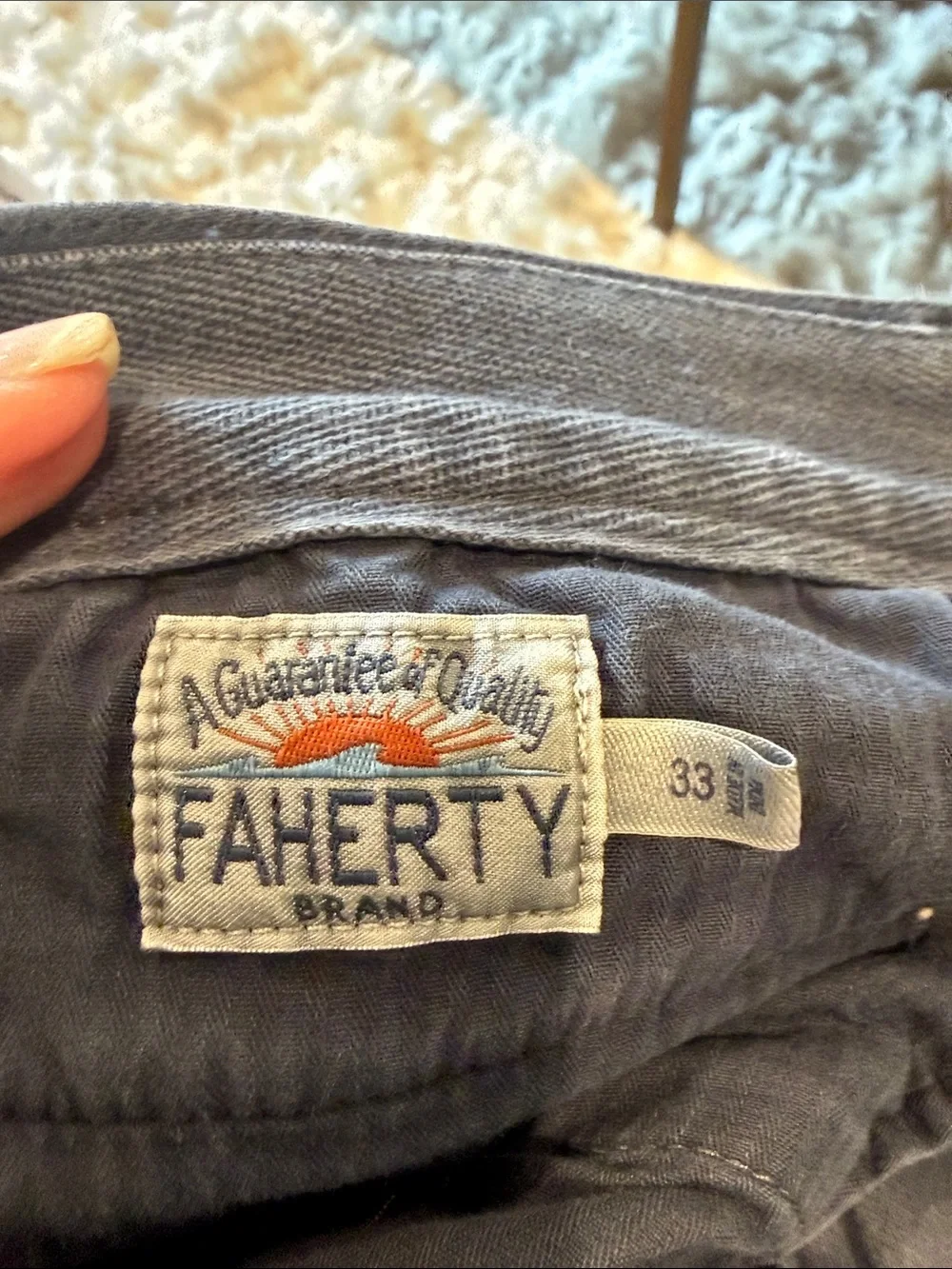 Faherty Coastline Chino Knit Chinos pants size 33